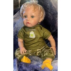 Paradise Galleries Reborn Baby Boy "Frog Prince" + TONS of Extras (NWT)